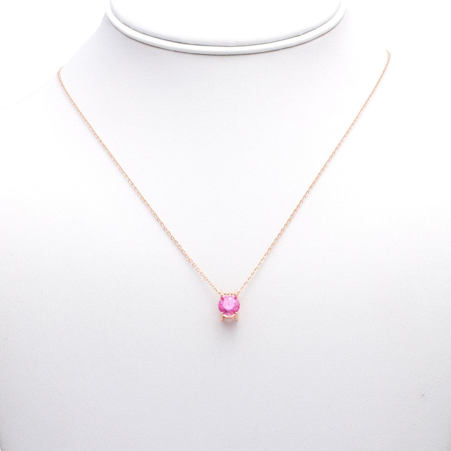 Modern Bezel-Set Solitaire Necklace