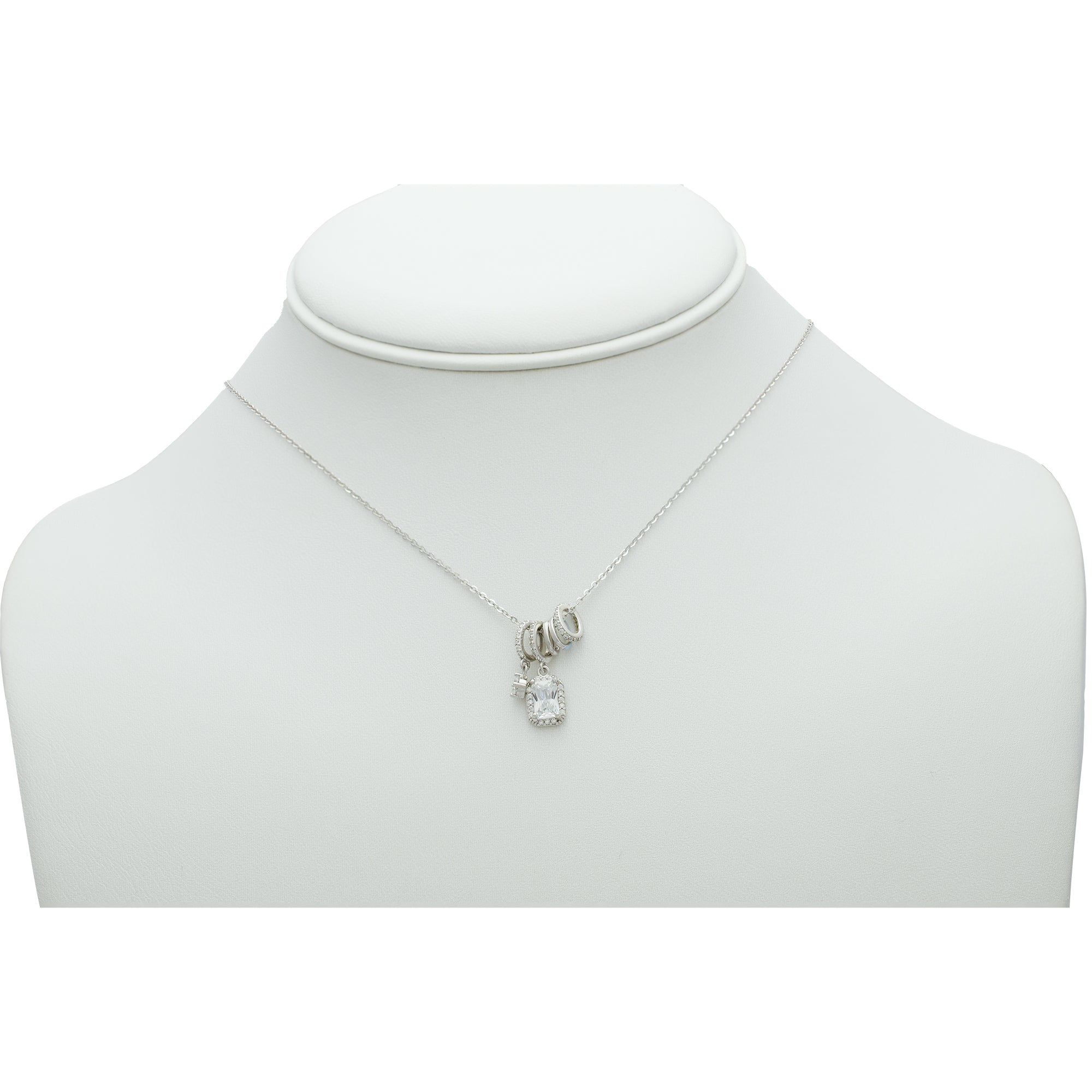 Sterling Silver Multi-Charm Necklace
