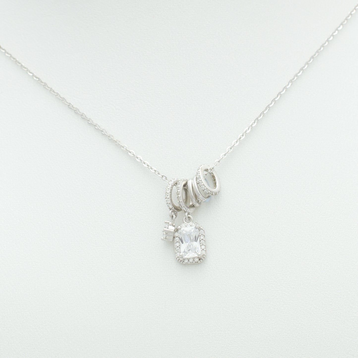 Sterling Silver Multi-Charm Necklace