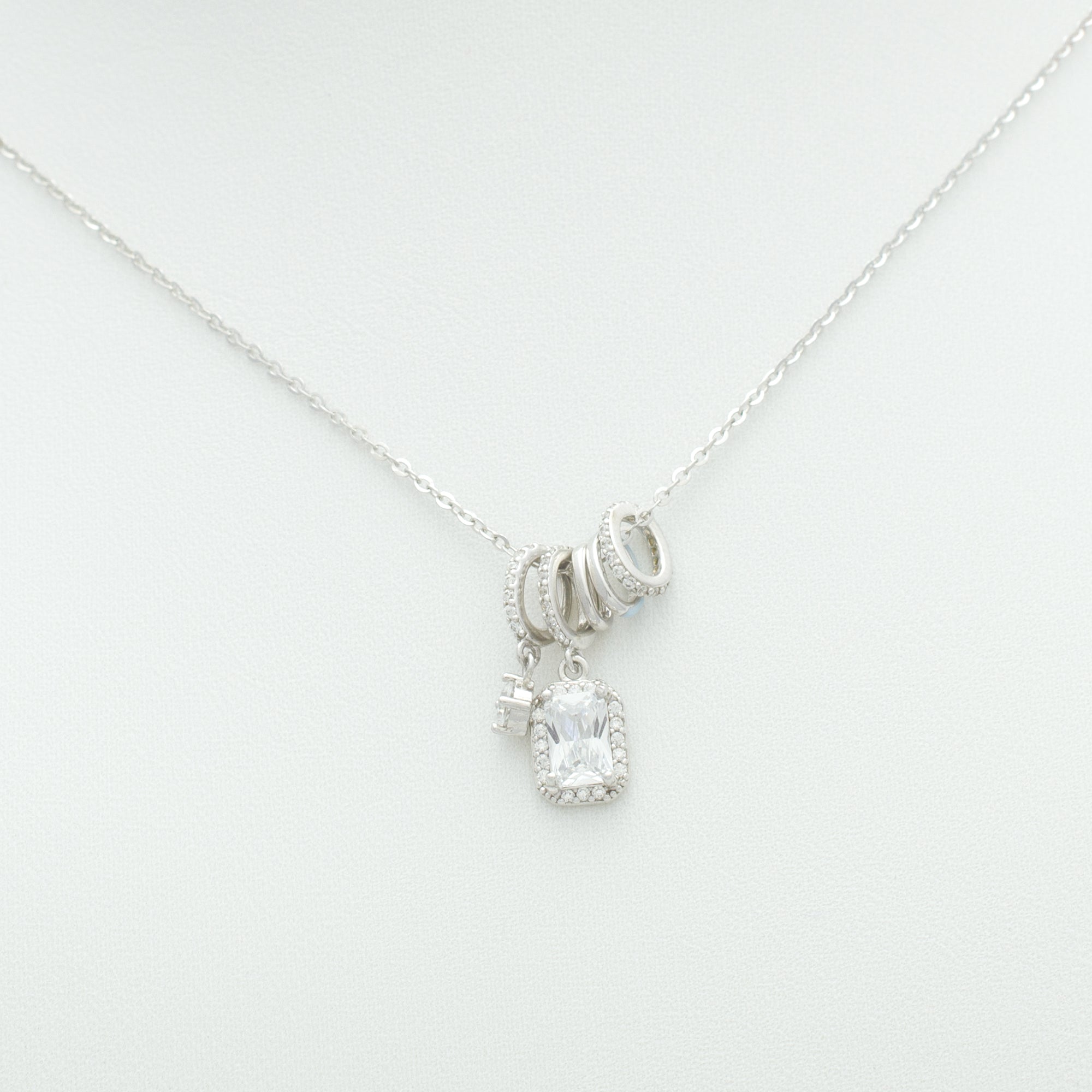 Sterling Silver Multi-Charm Necklace