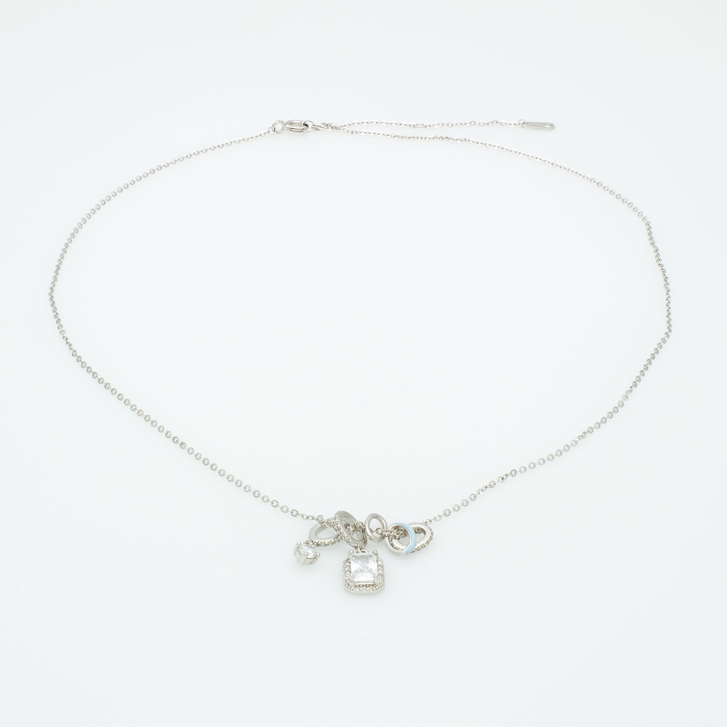 Sterling Silver Multi-Charm Necklace