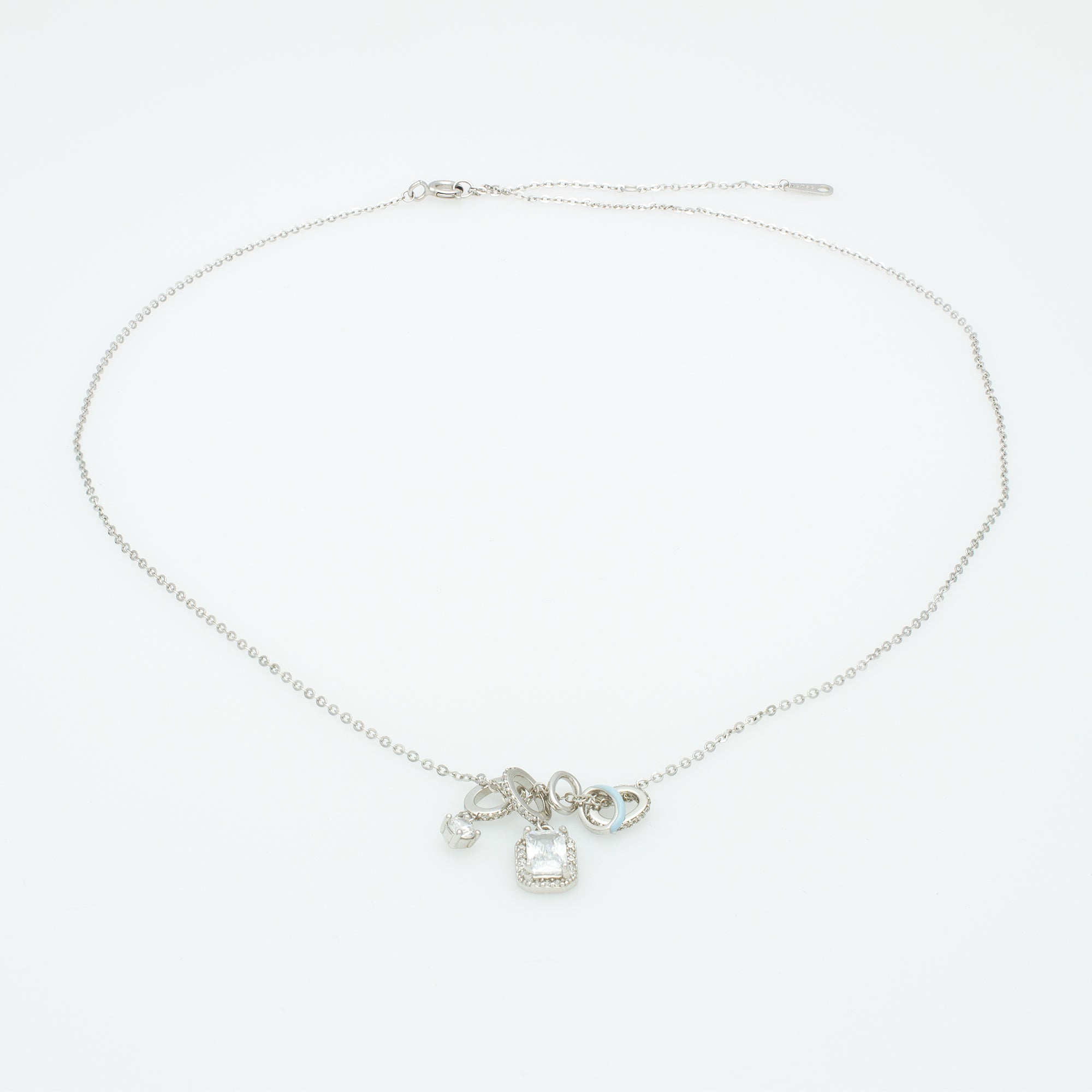 Sterling Silver Multi-Charm Necklace