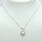 Sterling Silver North Star Compass Necklace