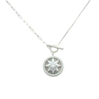 Sterling Silver North Star Compass Necklace