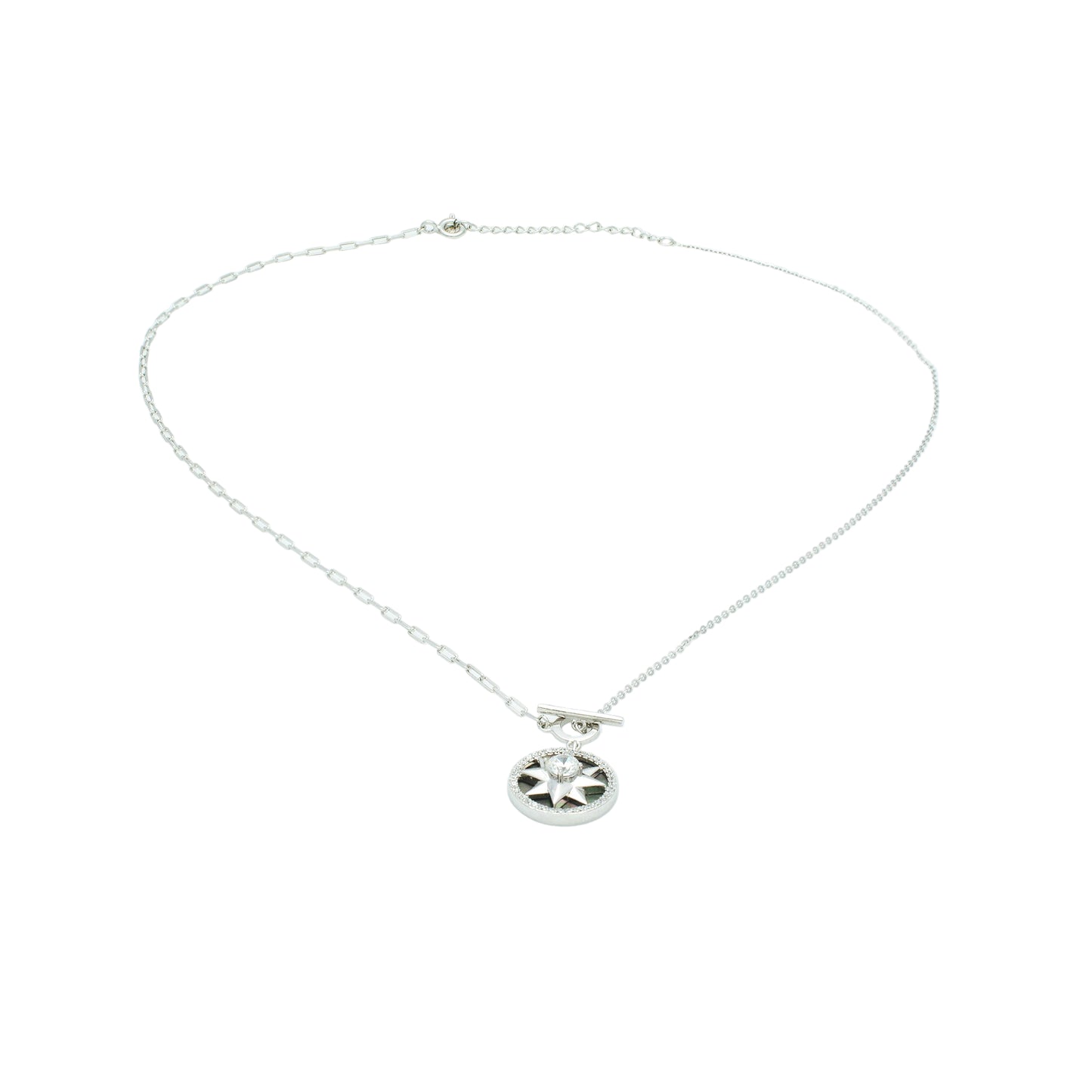 Sterling Silver North Star Compass Necklace