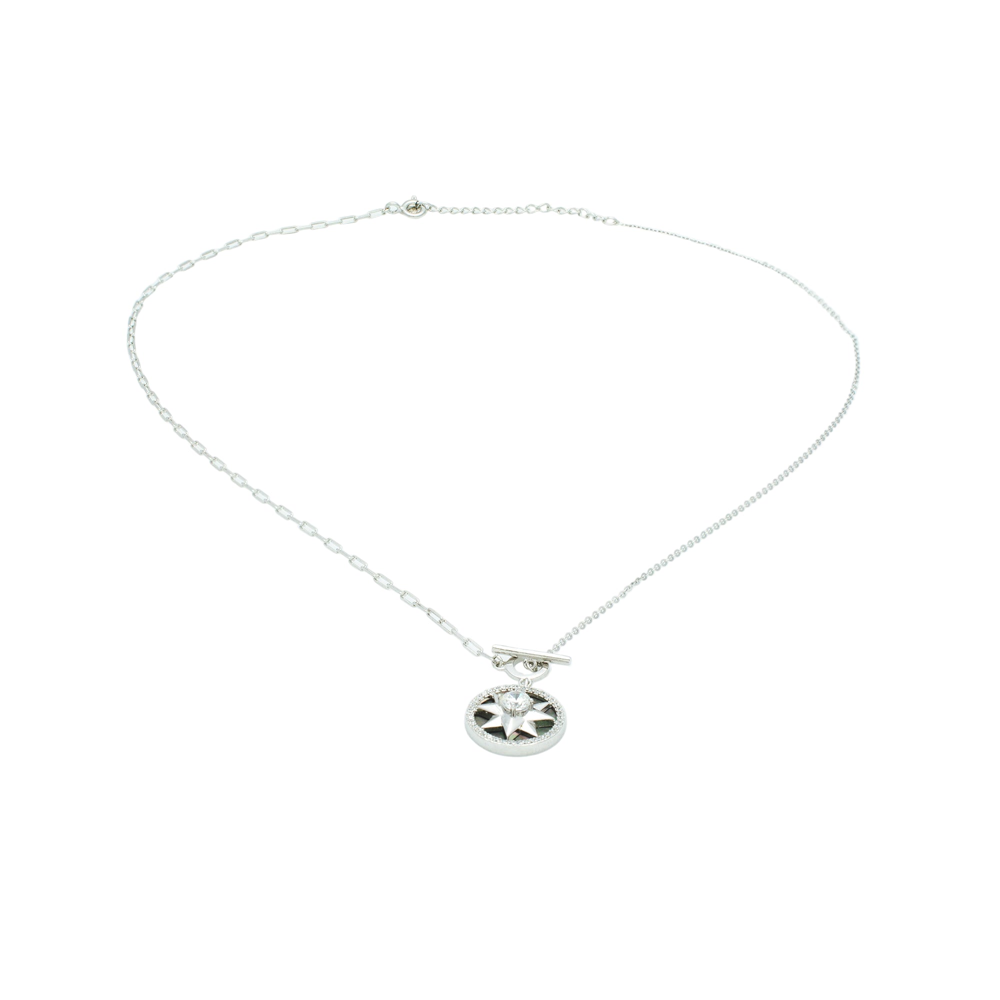 Sterling Silver North Star Compass Necklace