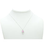 Celestial Blue/Pink Planet Pendant Necklace