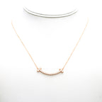 Curved Bar Necklace with Crystal Accents