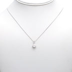 Classic Silver Solitaire Necklace