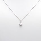 Classic Silver Solitaire Necklace