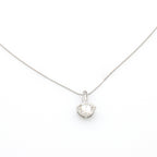 Classic Silver Solitaire Necklace
