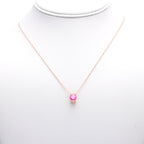 Modern Bezel-Set Solitaire Necklace