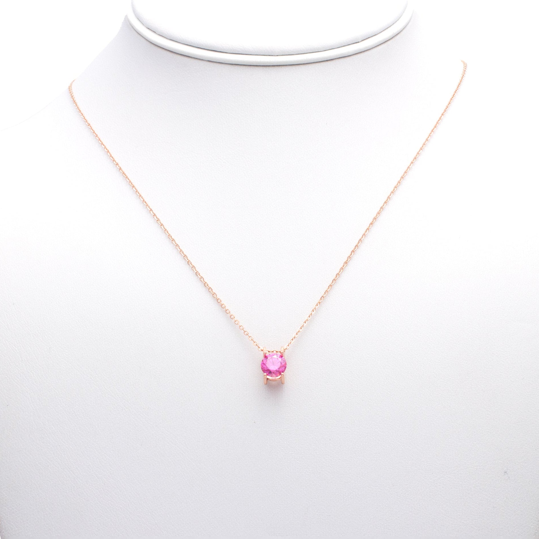 Modern Bezel-Set Solitaire Necklace