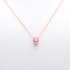 Modern Bezel-Set Solitaire Necklace
