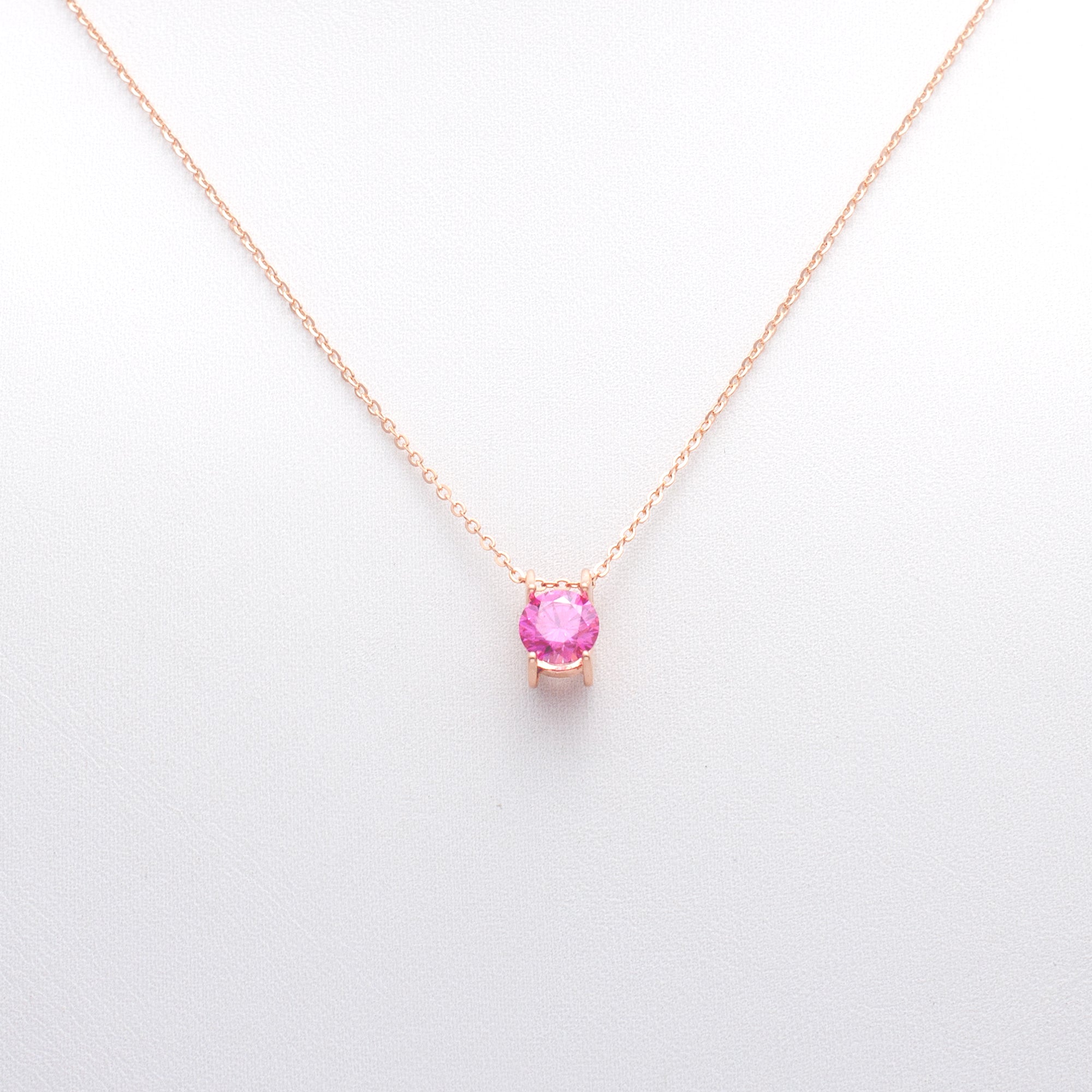 Modern Bezel-Set Solitaire Necklace
