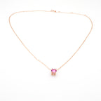 Modern Bezel-Set Solitaire Necklace