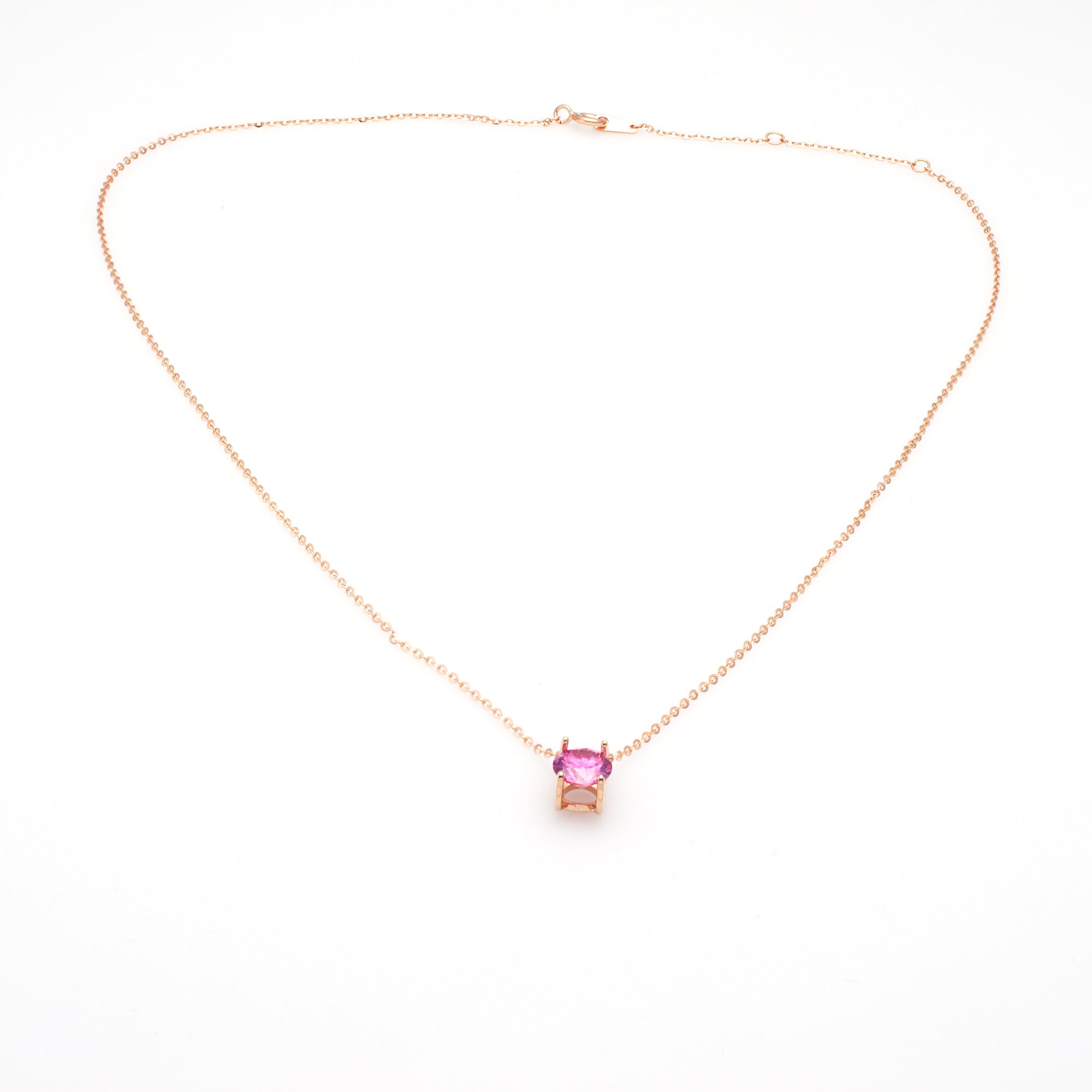 Modern Bezel-Set Solitaire Necklace