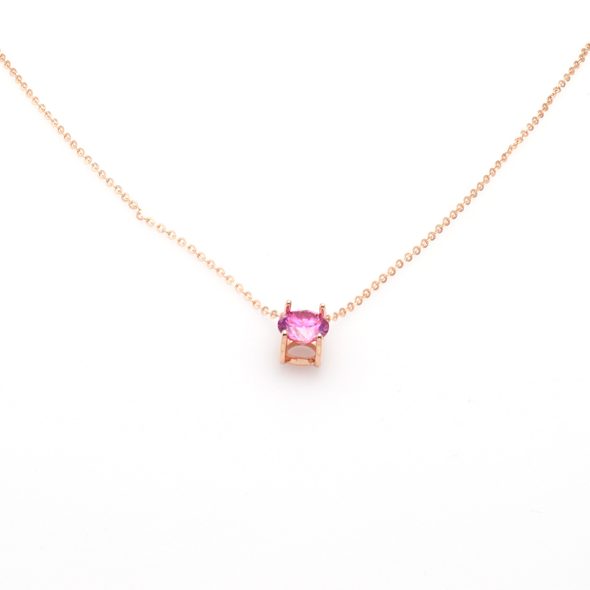 Modern Bezel-Set Solitaire Necklace
