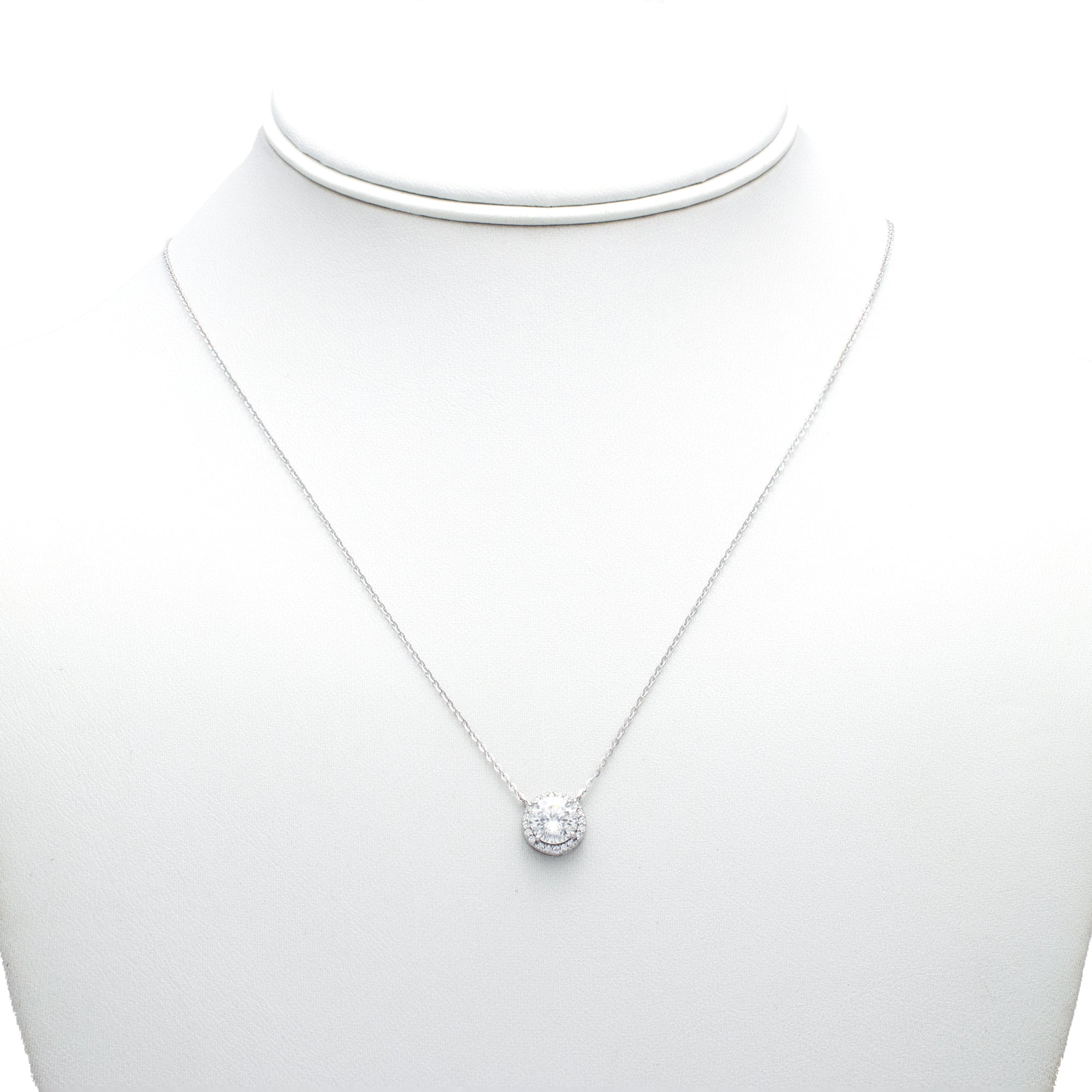 Celeste Halo Pendant Necklace