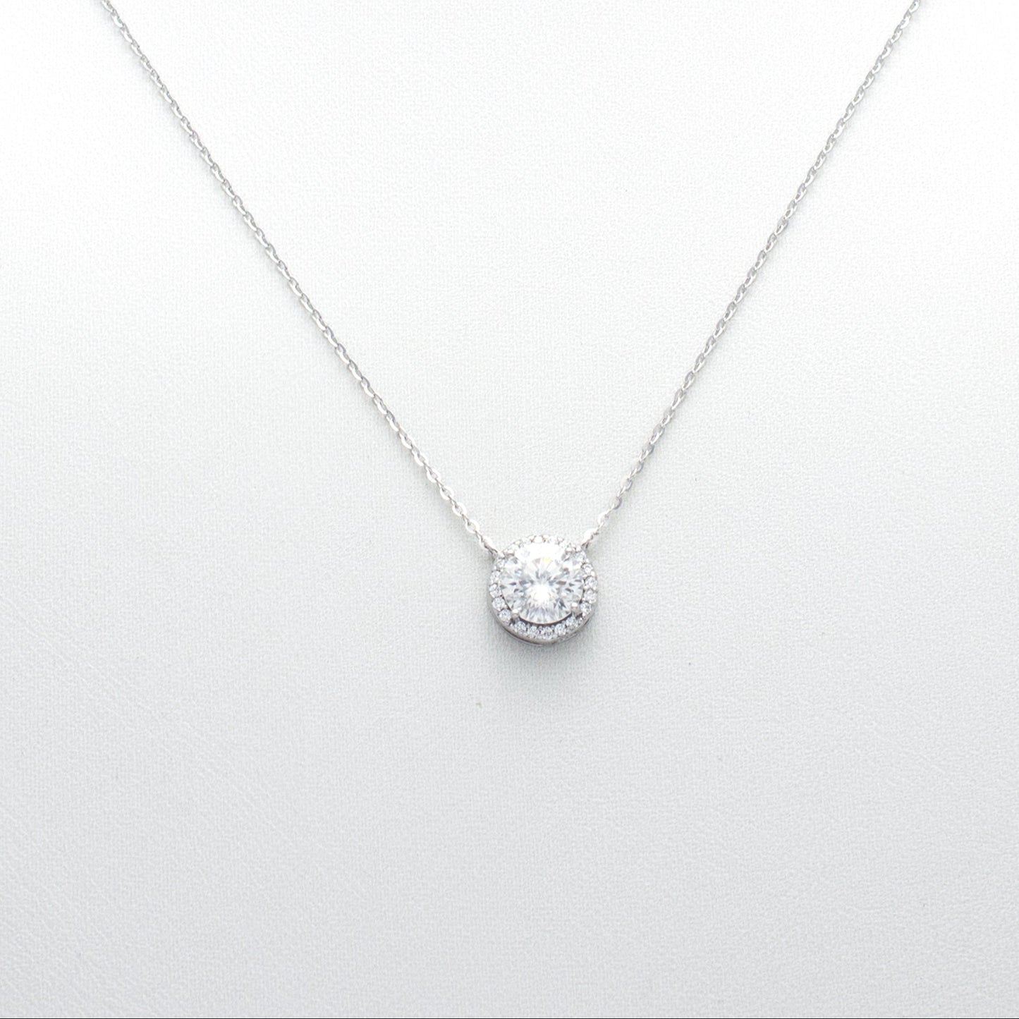 Celeste Halo Pendant Necklace
