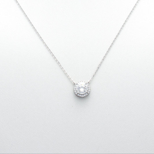 Celeste Halo Pendant Necklace