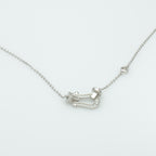 Sterling Silver Horseshoe Link Necklace