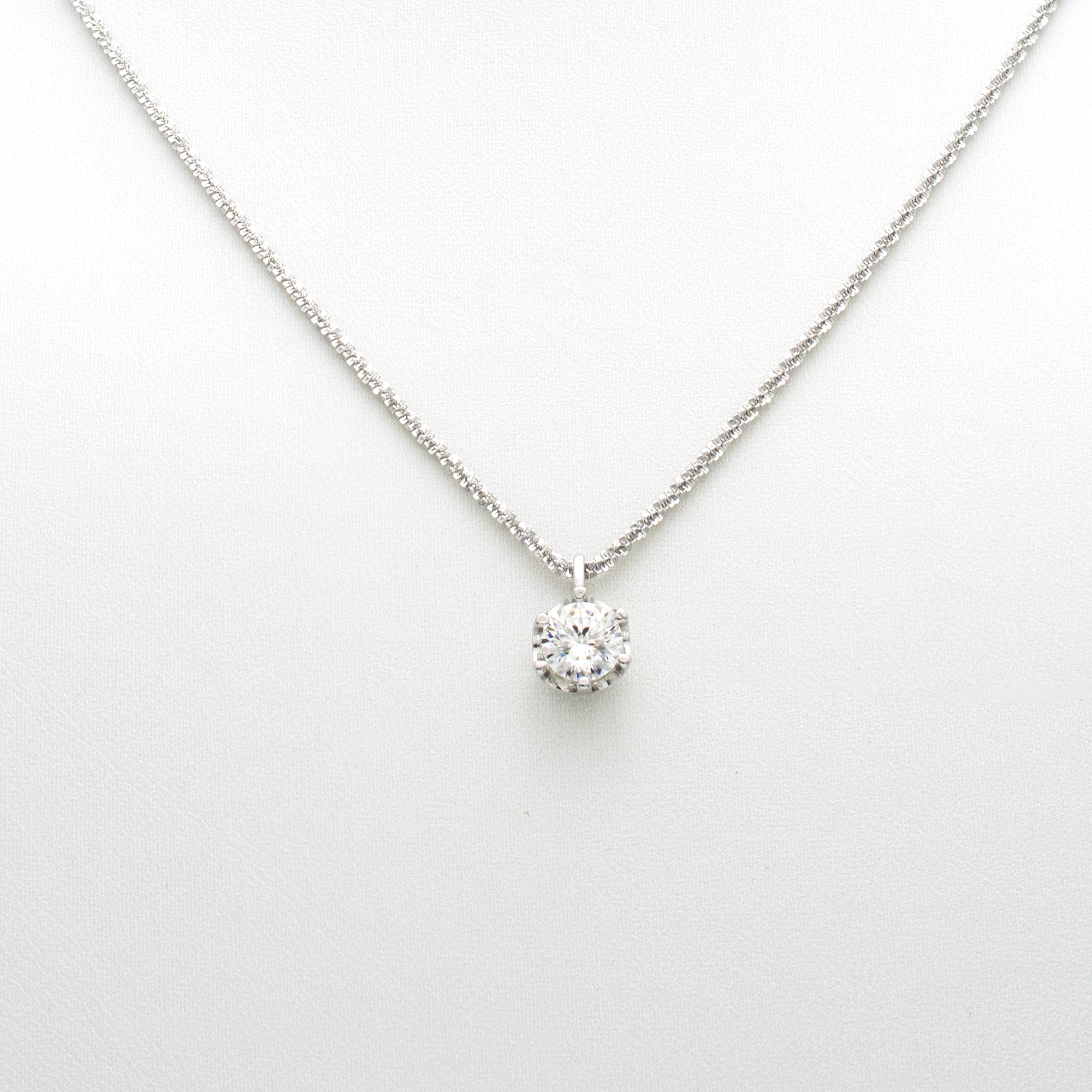 Solitaire Sparkle Pendant Necklace