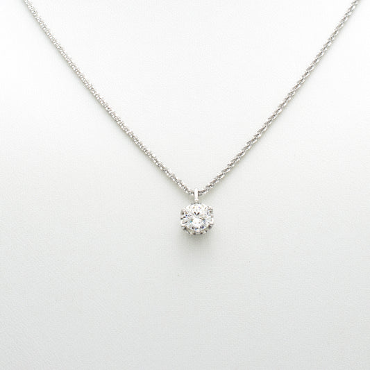 Solitaire Sparkle Pendant Necklace