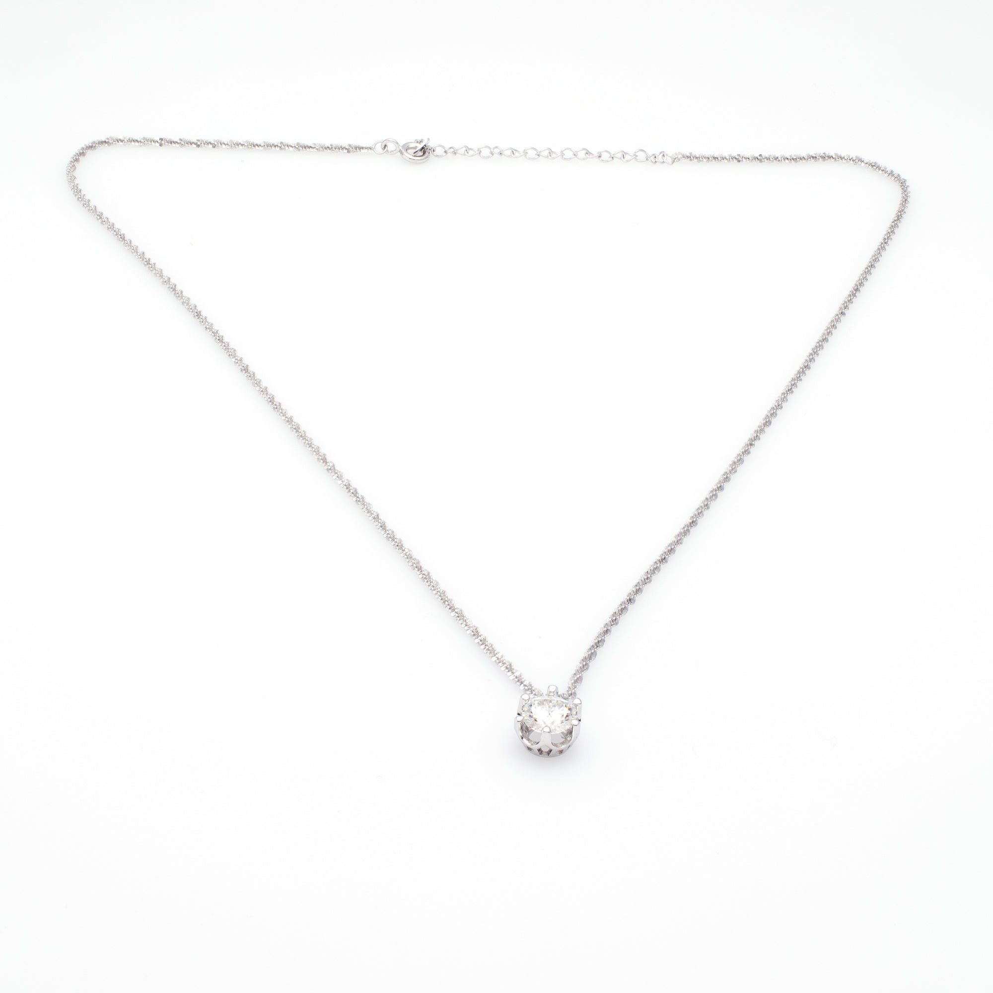 Solitaire Sparkle Pendant Necklace