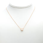 Modern Radiance Bezel-Set Solitaire Necklace