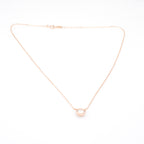 Modern Radiance Bezel-Set Solitaire Necklace