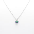 Mystic Aurora Solitaire Necklace