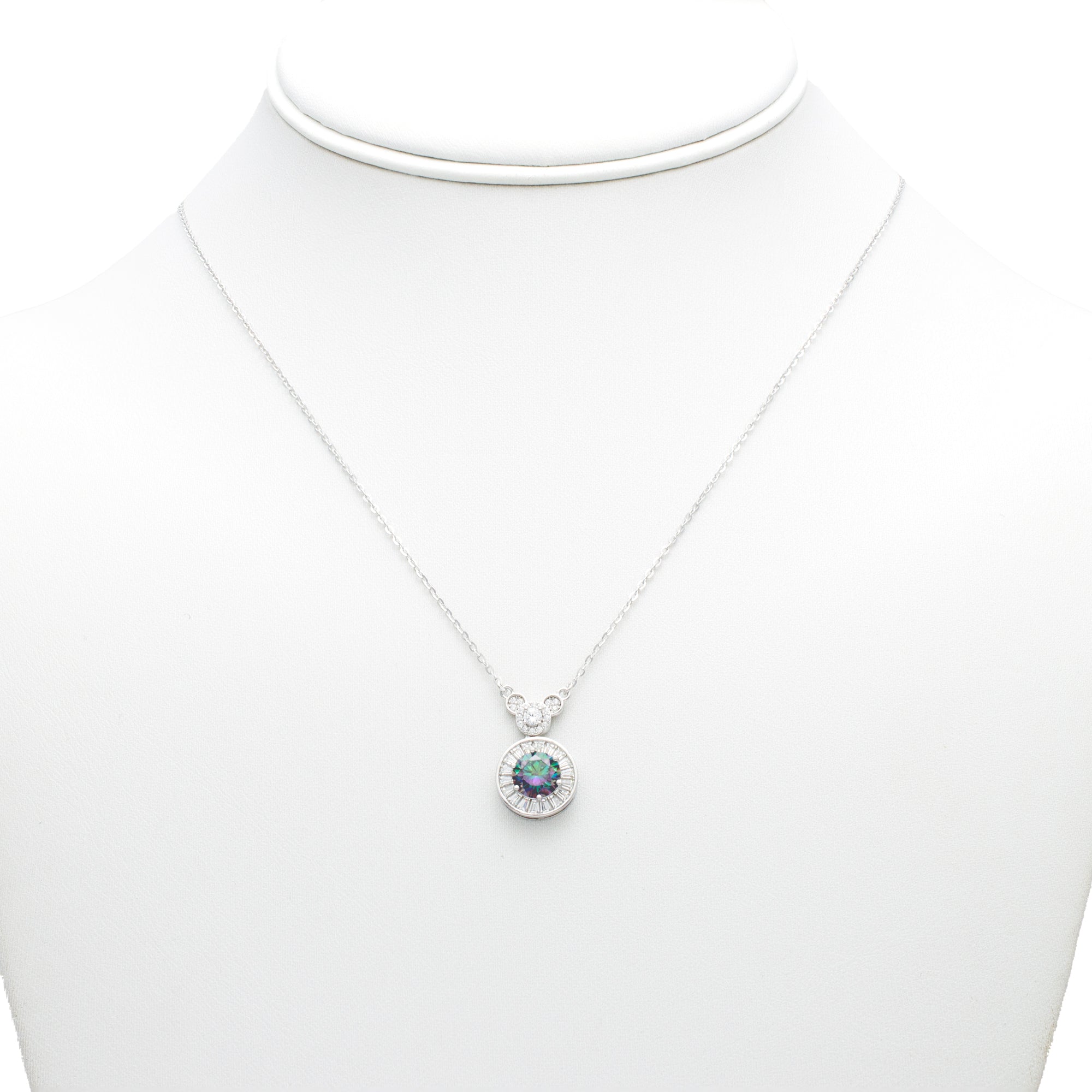 Iridescent Horizon Pendant Necklace