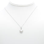 Teardrop Sparkle Pendant Necklace in Silver