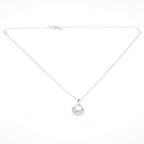 Teardrop Sparkle Pendant Necklace in Silver