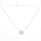 Celestial Moon & Star Pendant Necklace in Silver