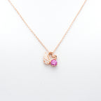 Rose Gold Grace Swan Necklace