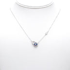 Cosmic Orbit Accent Necklace in Sterling Silver