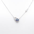 Cosmic Orbit Accent Necklace in Sterling Silver