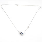 Cosmic Orbit Accent Necklace in Sterling Silver