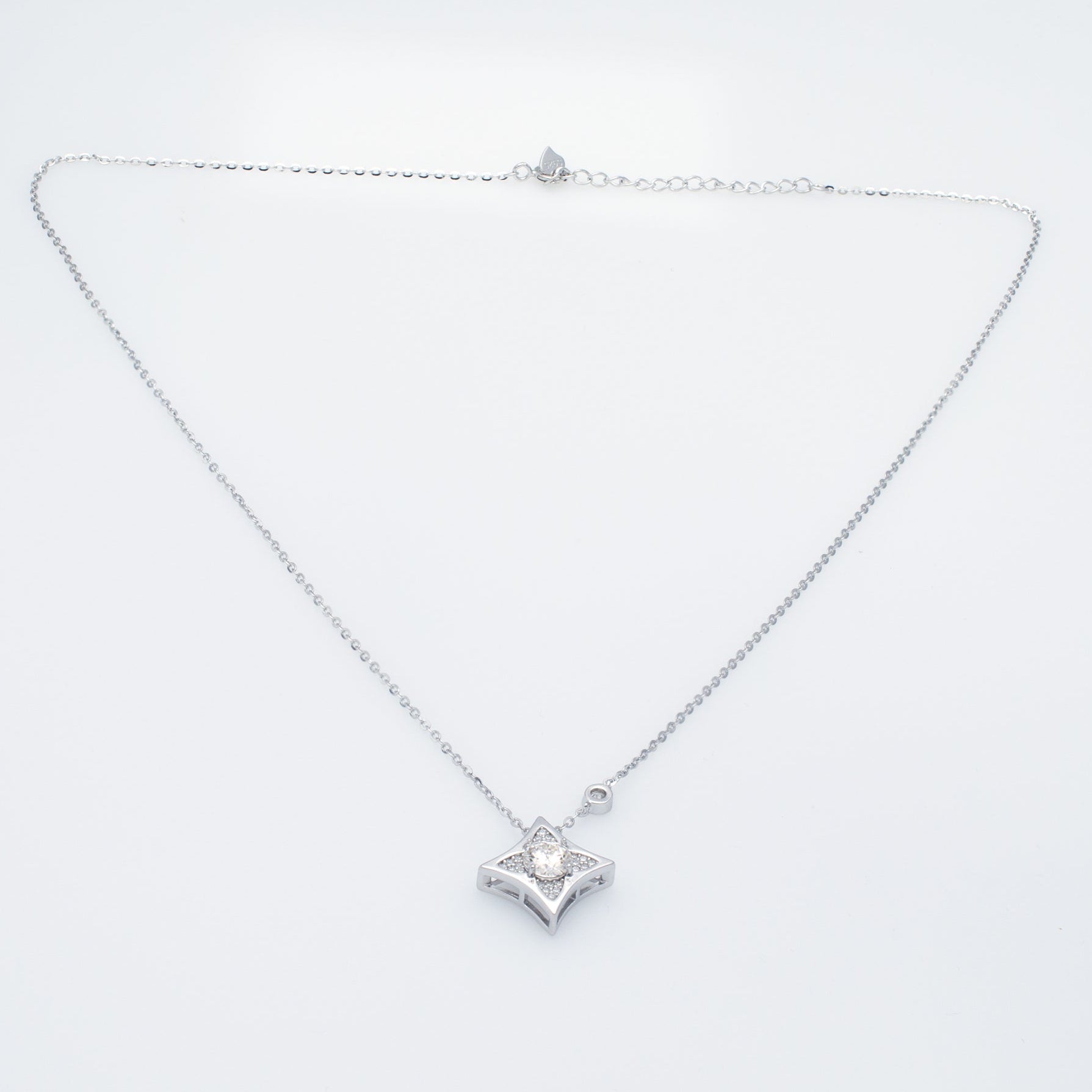 North Star Pendant Necklace in Sterling Silver