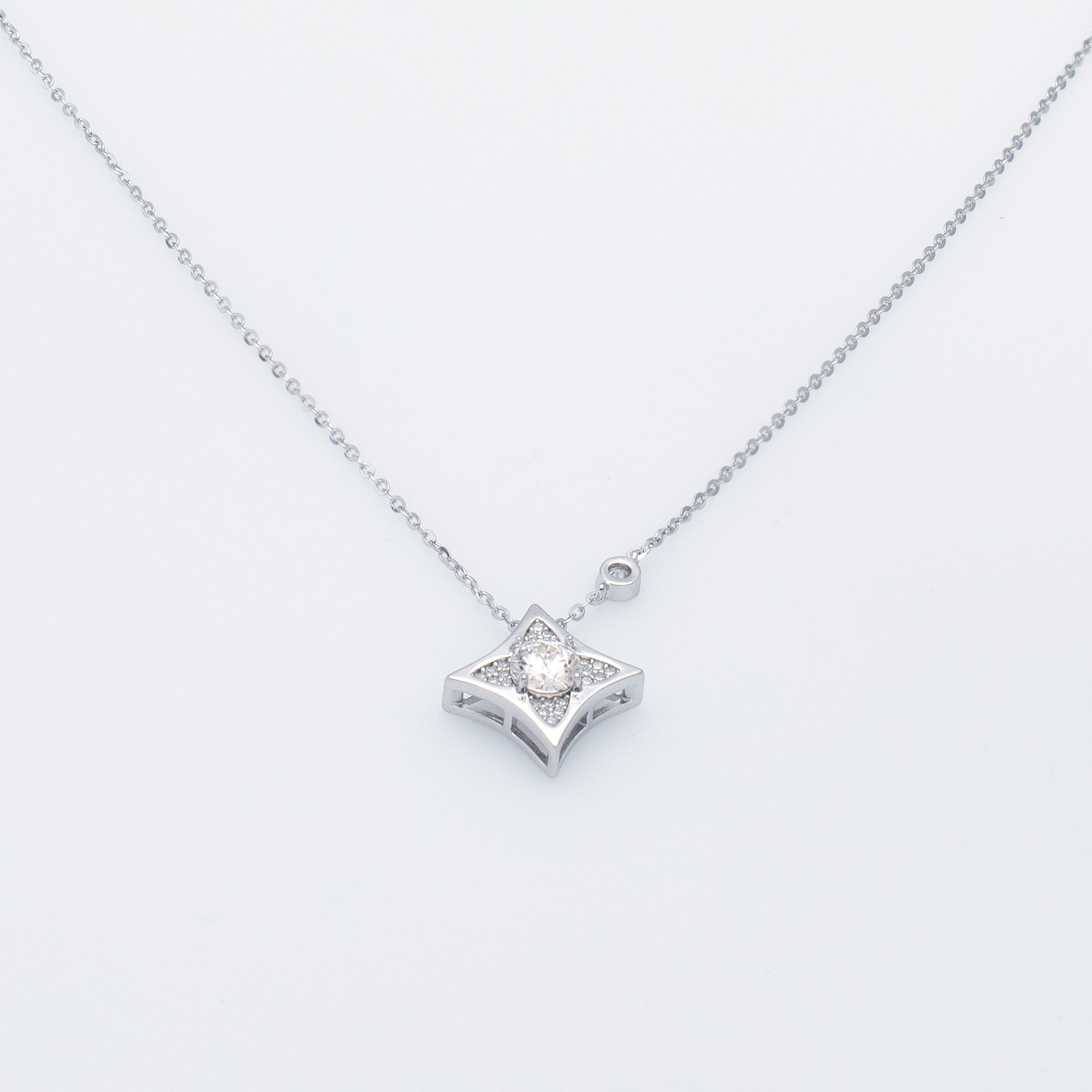 North Star Pendant Necklace in Sterling Silver