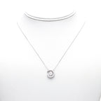 Celestial Moon Pendant Necklace in Sterling Silver