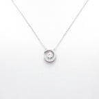 Celestial Moon Pendant Necklace in Sterling Silver
