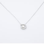 Celestial Moon Pendant Necklace in Sterling Silver