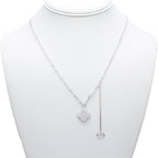 Modern Clover Pendant Necklace in Sterling Silver