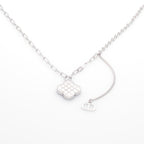 Modern Clover Pendant Necklace in Sterling Silver