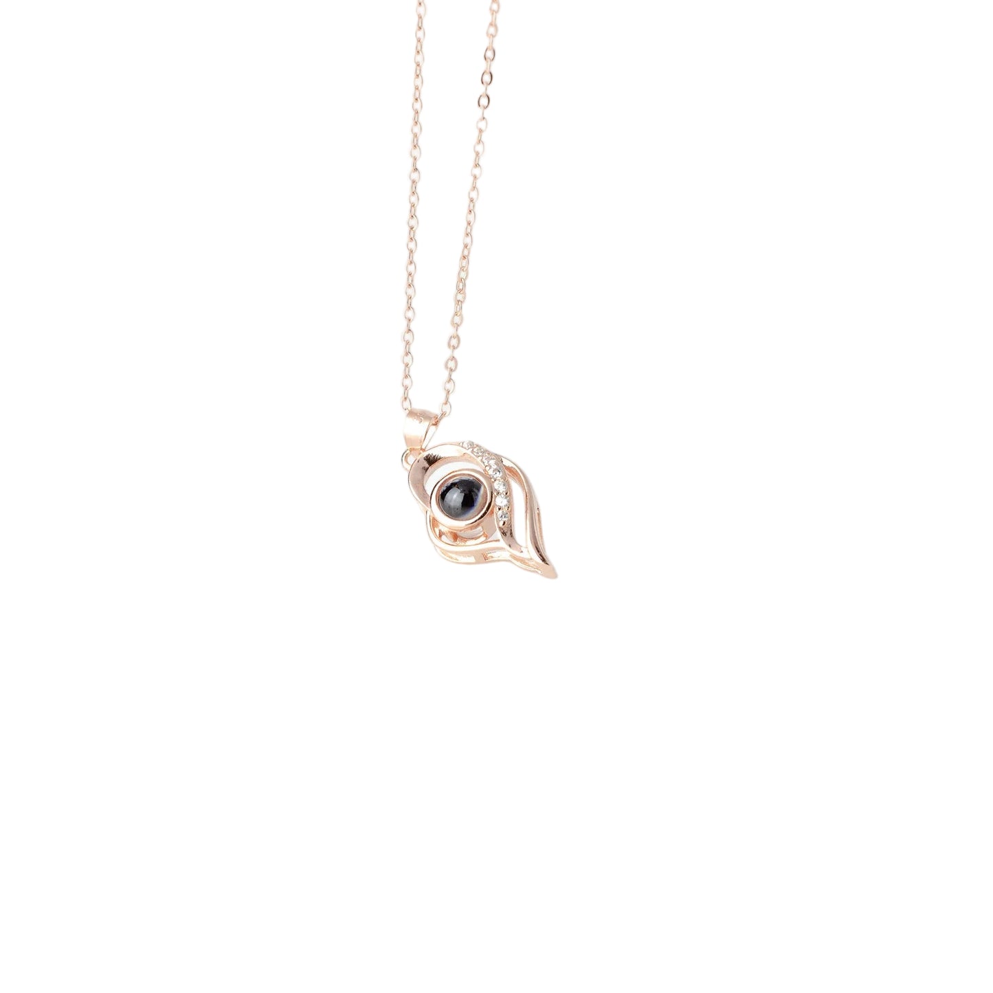 3D Heart - 100 Languages I Love You Cubic Zirconia Pendant Sterling Silver Necklace