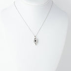 3D Heart - 100 Languages I Love You Cubic Zirconia Pendant Sterling Silver Necklace