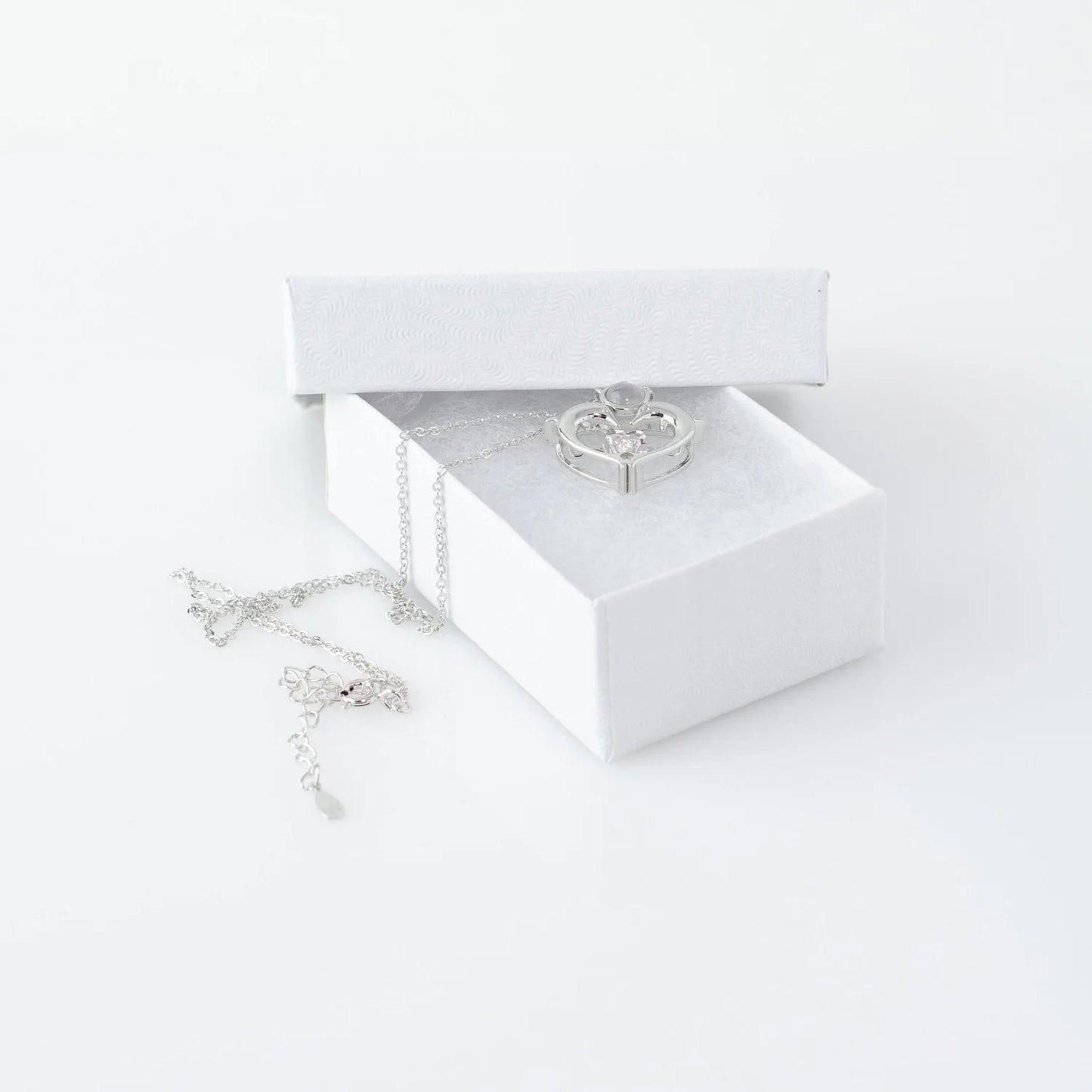 Love Fish - 100 Languages I Love You Cubic Zirconia Pendant Sterling Silver Necklace, Gold Necklace, Mother's Day, Anniversary Gift